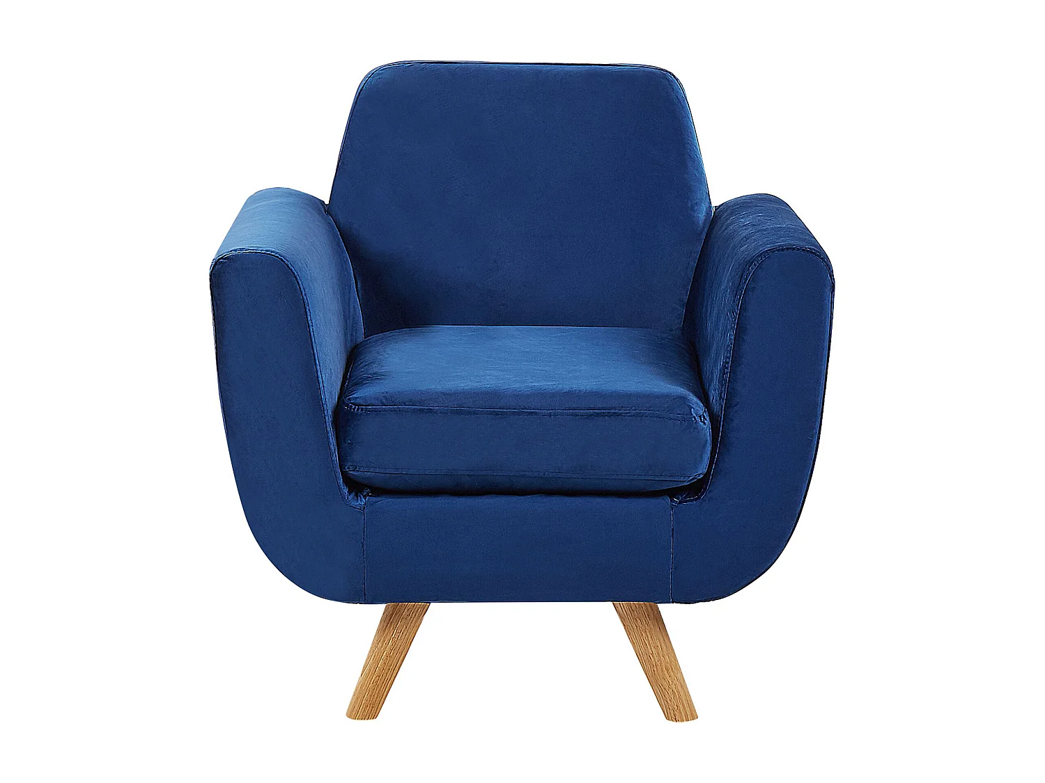 Funda de sillón BERNES Terciopelo Azul marino