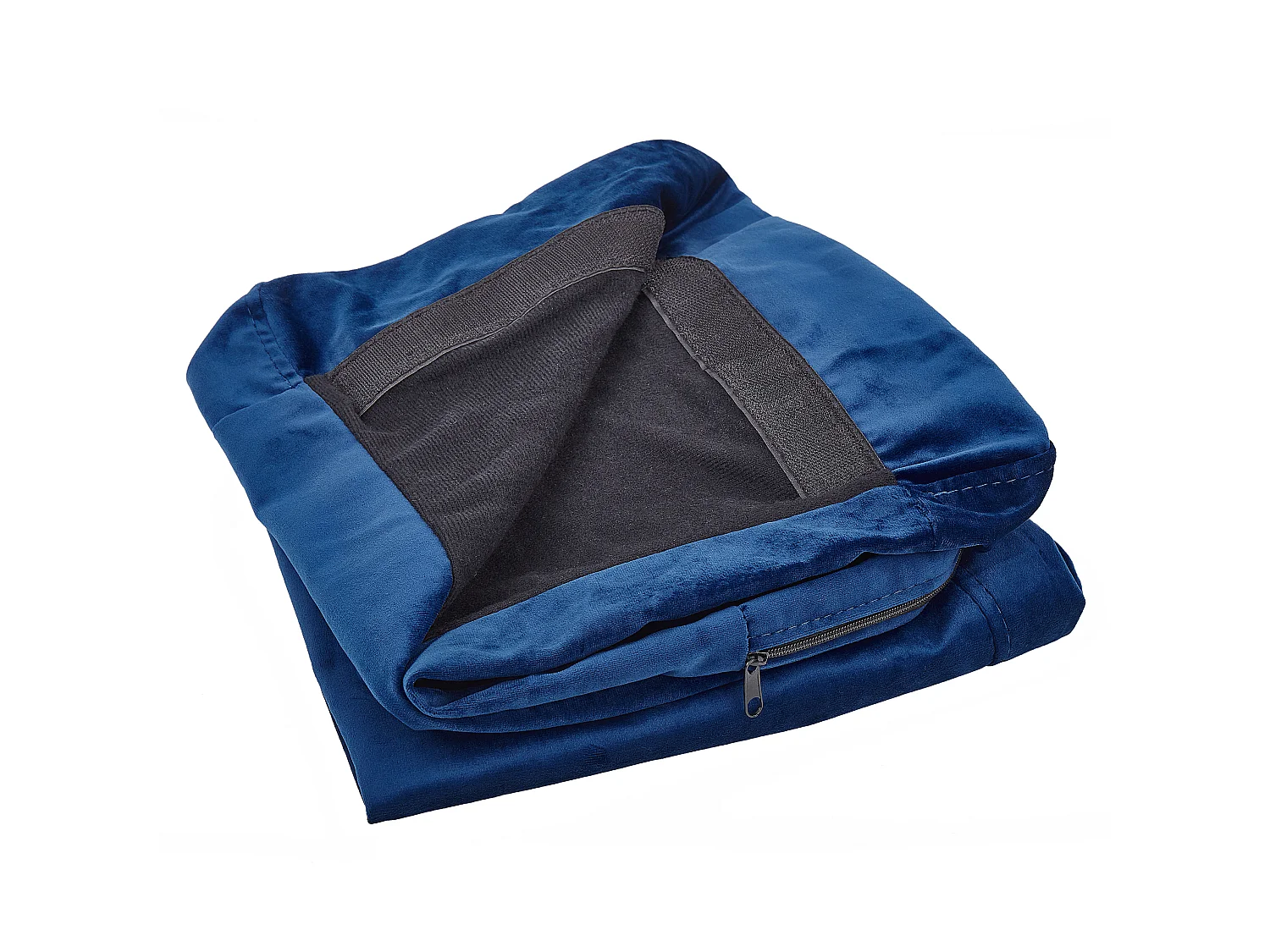 Housse de fauteuil BERNES Velours Bleu marine