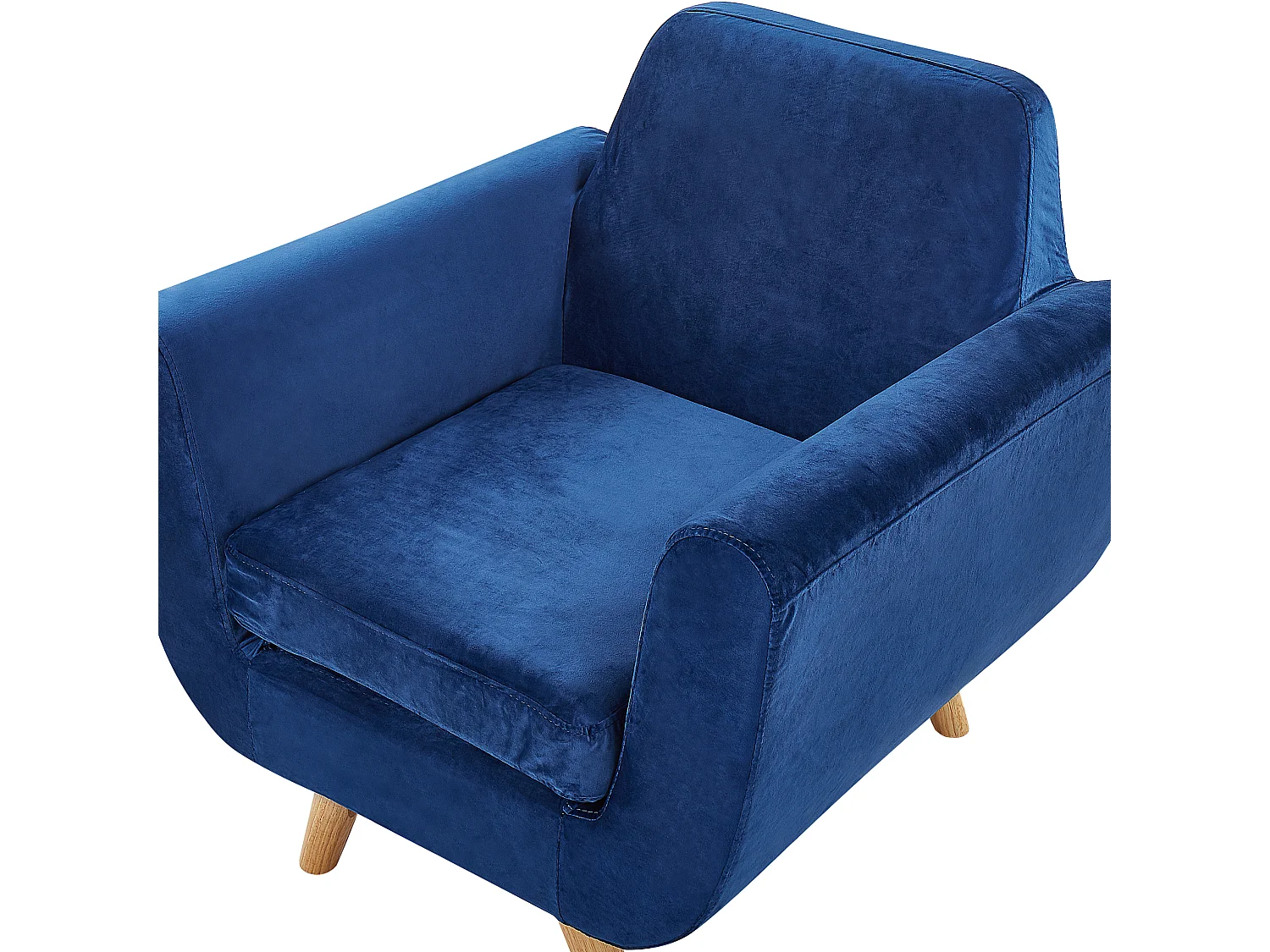 Housse de fauteuil BERNES Velours Bleu marine