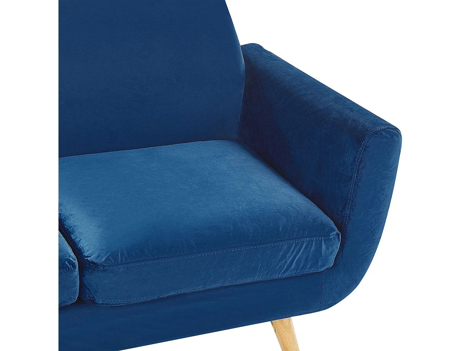 Bekleding voor driezitsbank BERNES Fluweel Marineblauw
