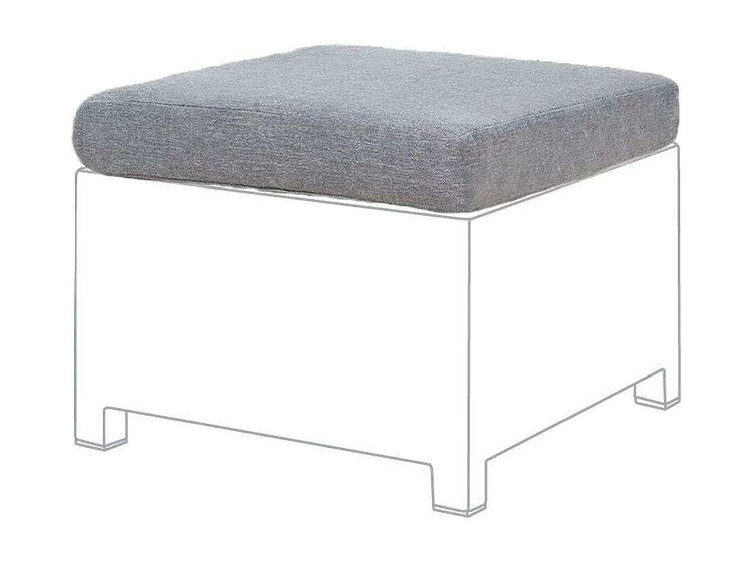 Outdoor Kissenbezug Set MILANO Grau