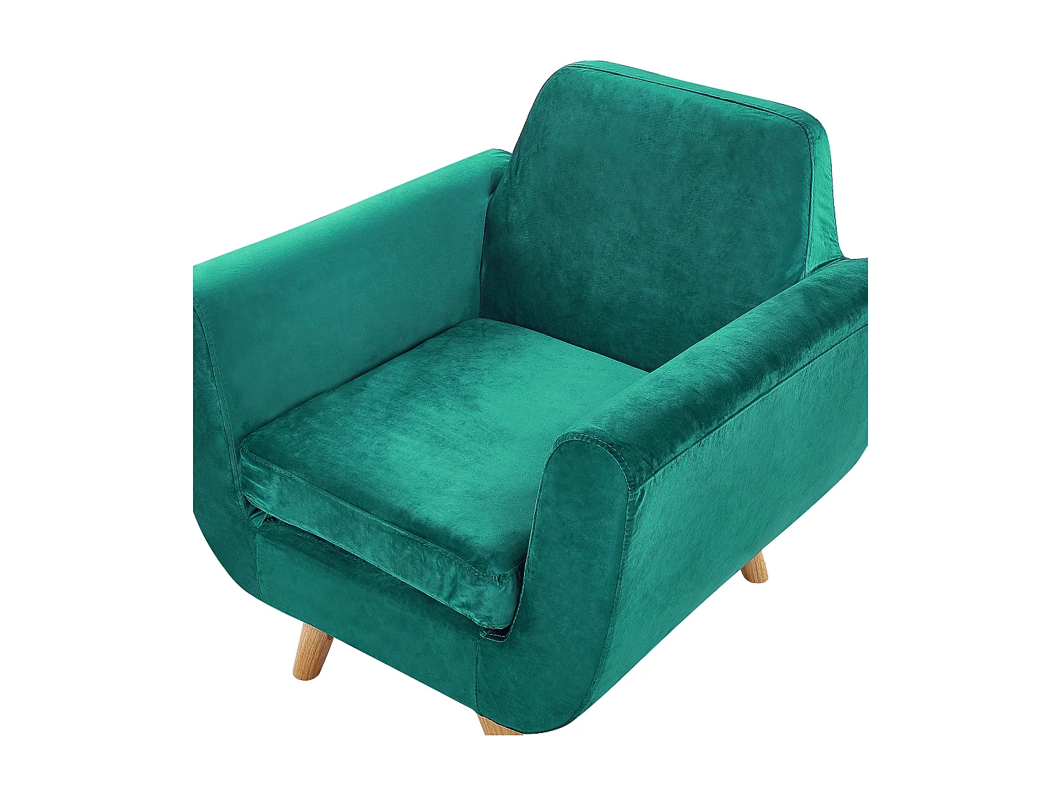 Housse de fauteuil BERNES Velours Vert