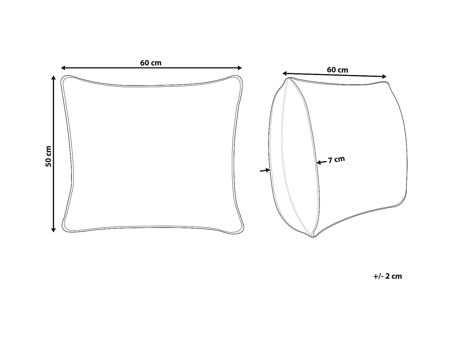 Oreiller ERRIGAL Bas Microfibre 50 x 60 cm Blanc