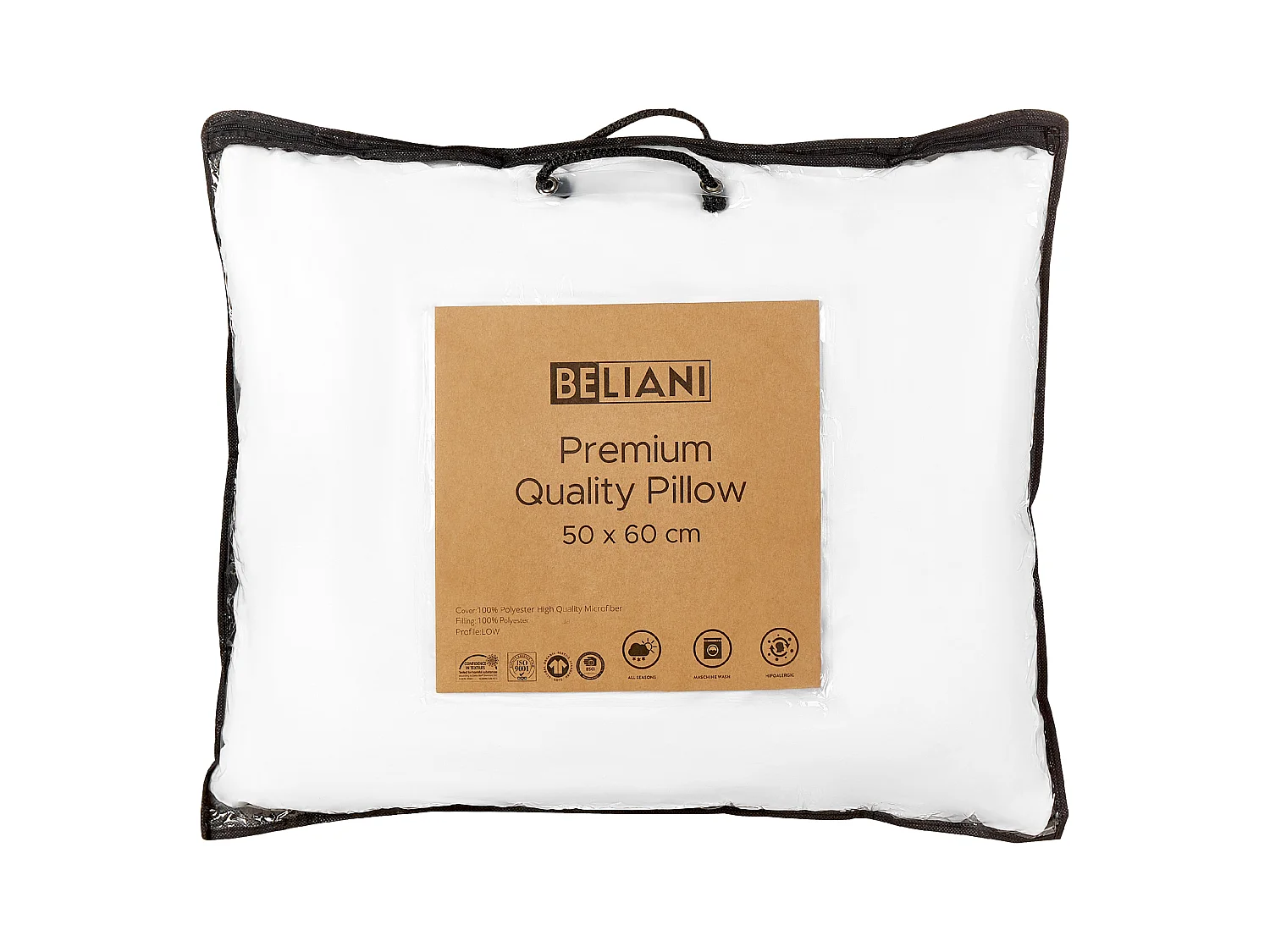Oreiller ERRIGAL Bas Microfibre 50 x 60 cm Blanc