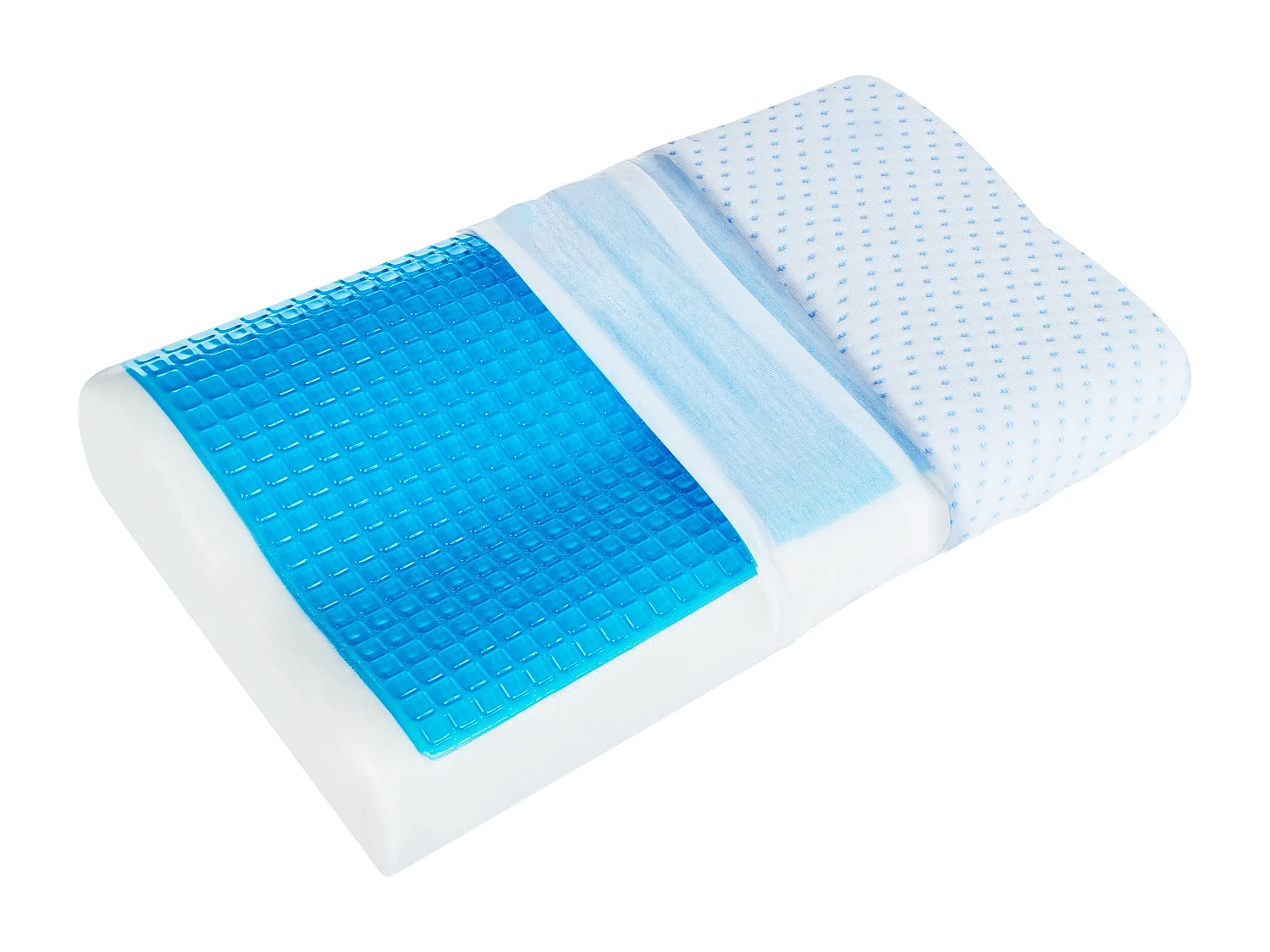 Oreiller KANGTO Haut Mémoire de forme 30 x 50 cm Blanc