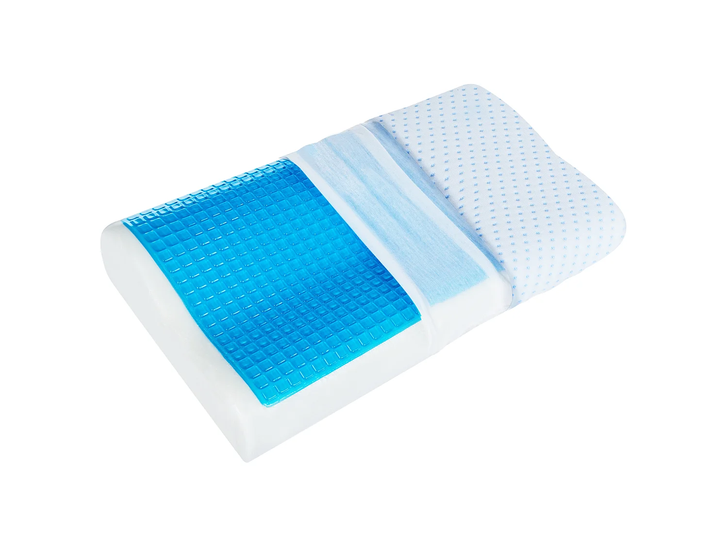 Oreiller KANGTO Haut Mémoire de forme 30 x 50 cm Blanc