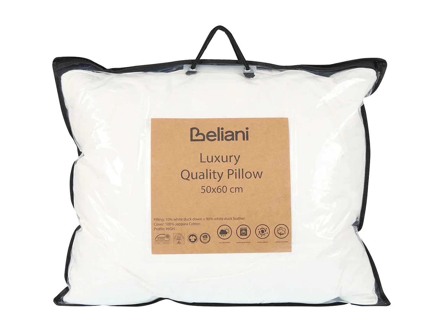 Almofada FELDBERG Alta 50 x 60 cm Branco