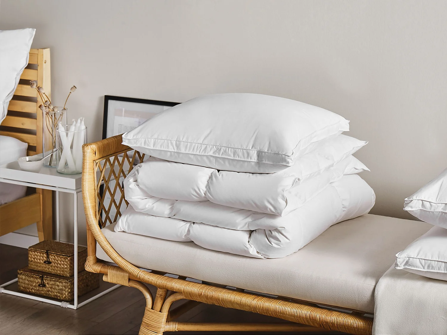Oreiller FELDBERG Haut 50 x 60 cm Blanc