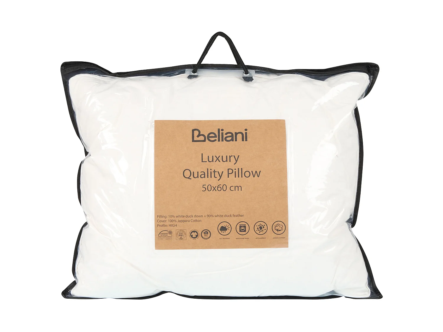Oreiller FELDBERG Haut 50 x 60 cm Blanc