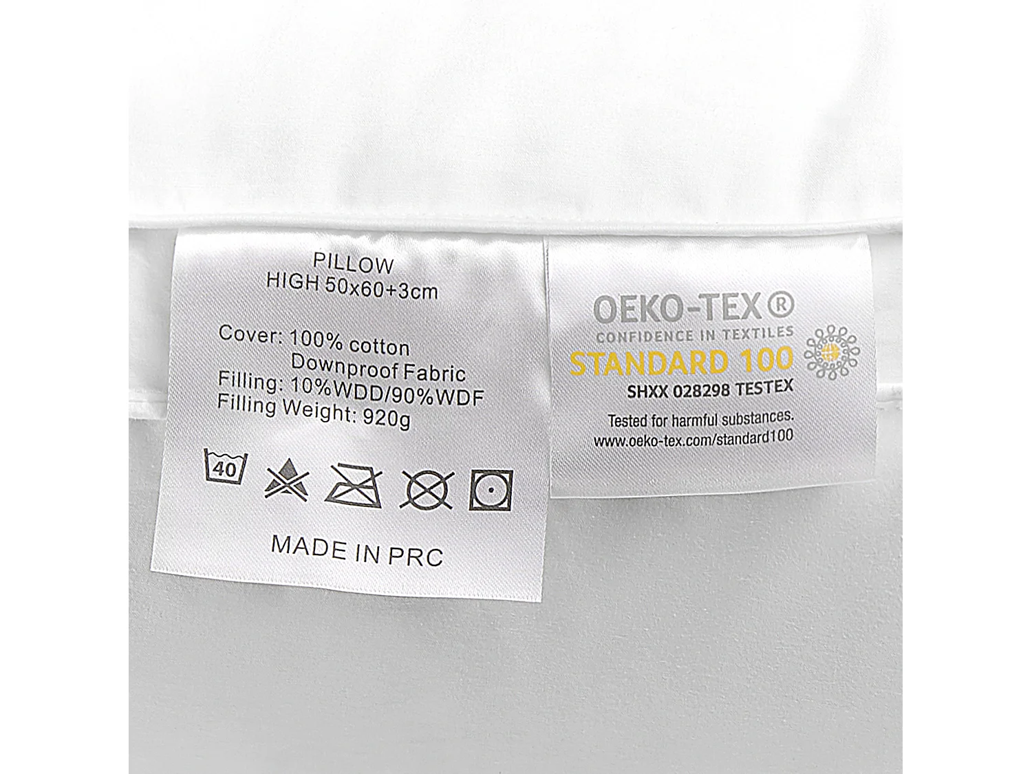 Oreiller FELDBERG Haut 50 x 60 cm Blanc