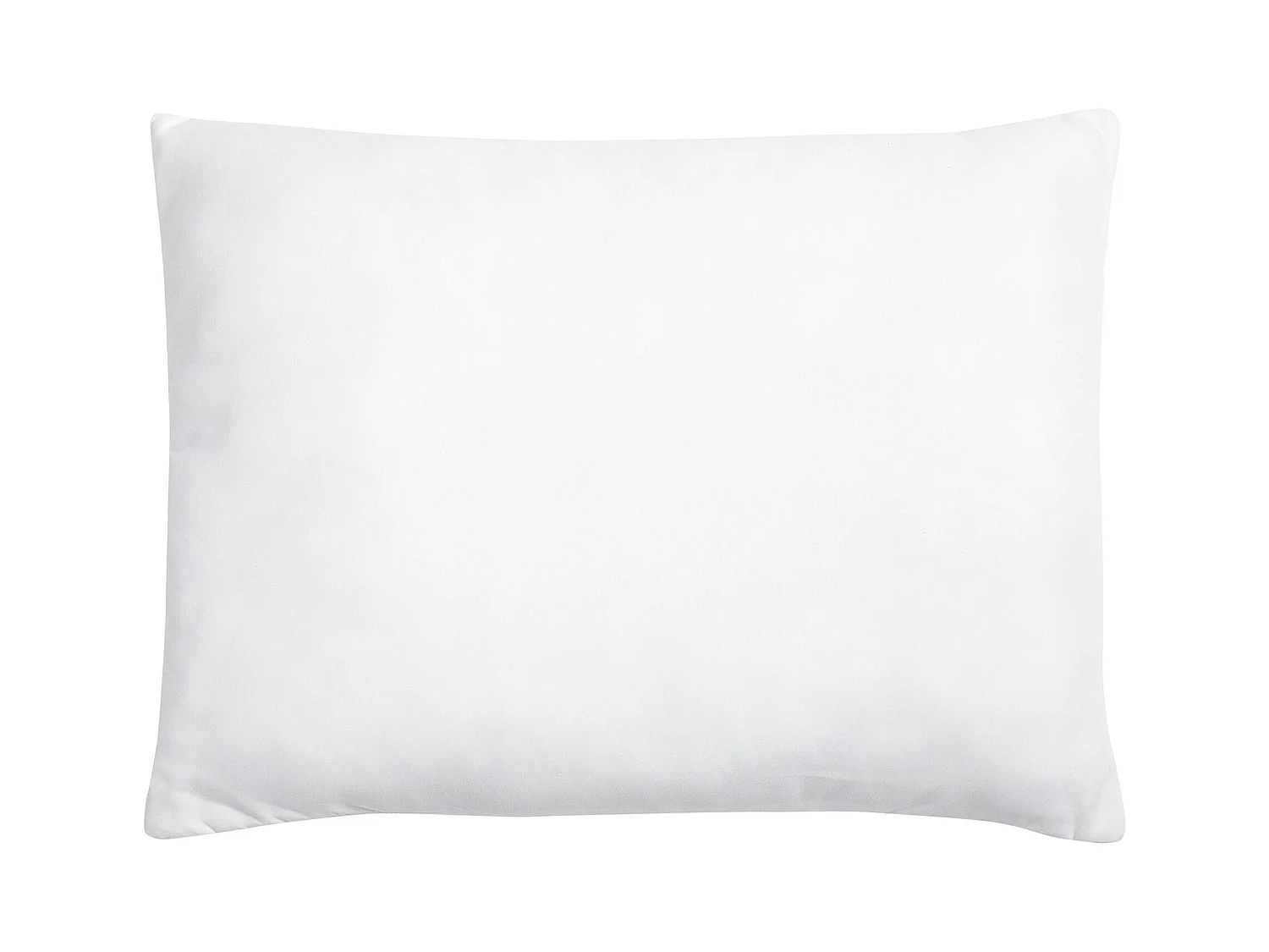 Kopfkissen 2er Set 50x60 cm Mikrofaser weiß niedrig mit Polyester-Füllung Errigal