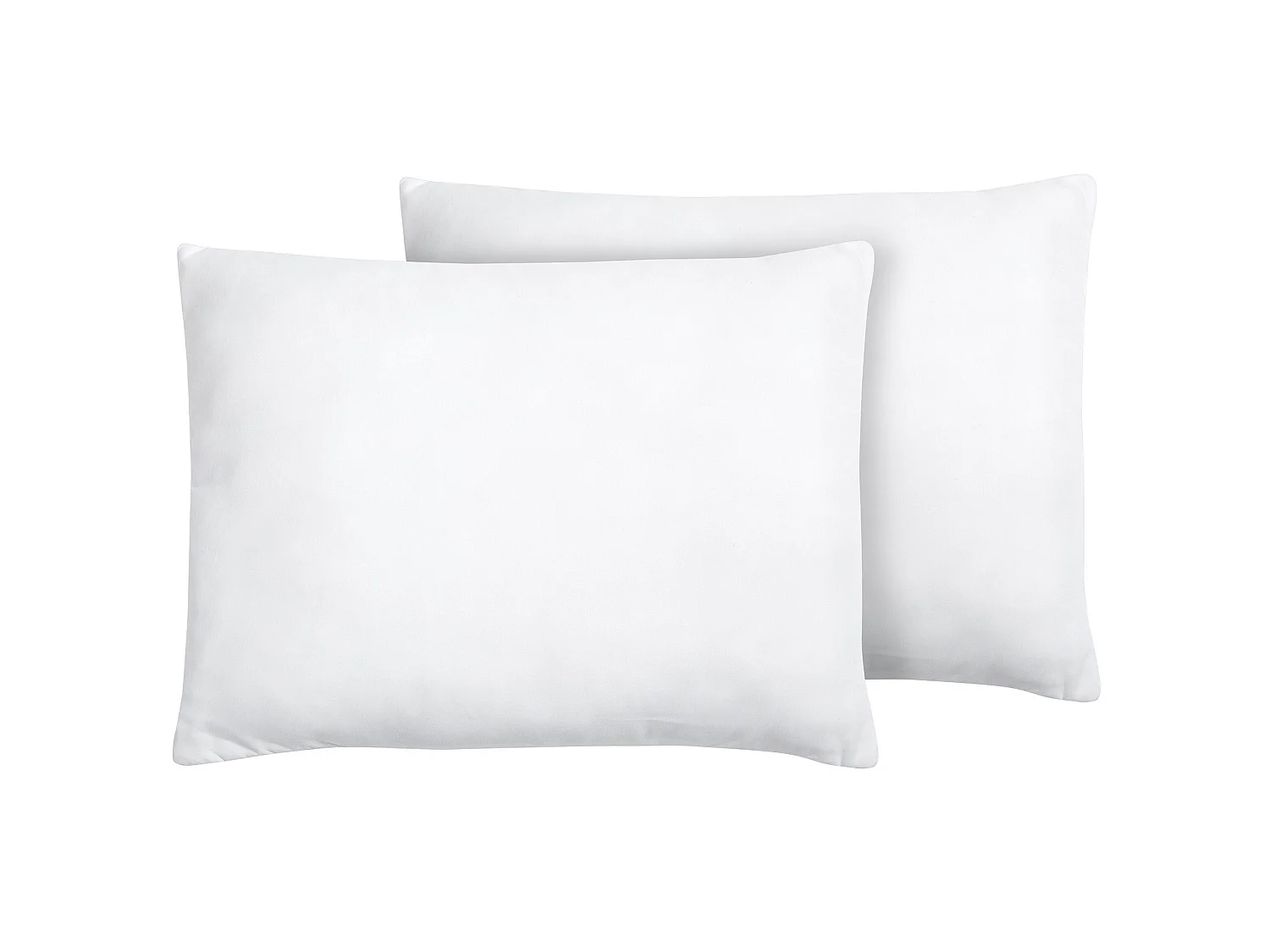 Lot de 2 oreillers ERRIGAL Bas Microfibre 50 x 60 cm Blanc