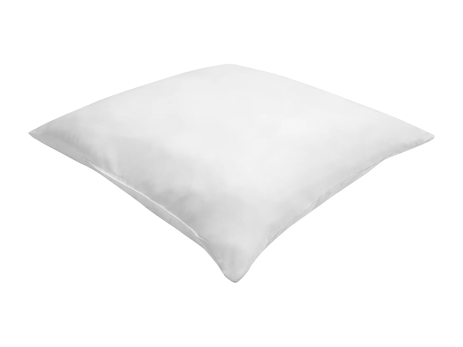 Kopfkissen 80x80 cm Mikrofaser weiß niedrig mit Polyester-Füllung Modern Errigal