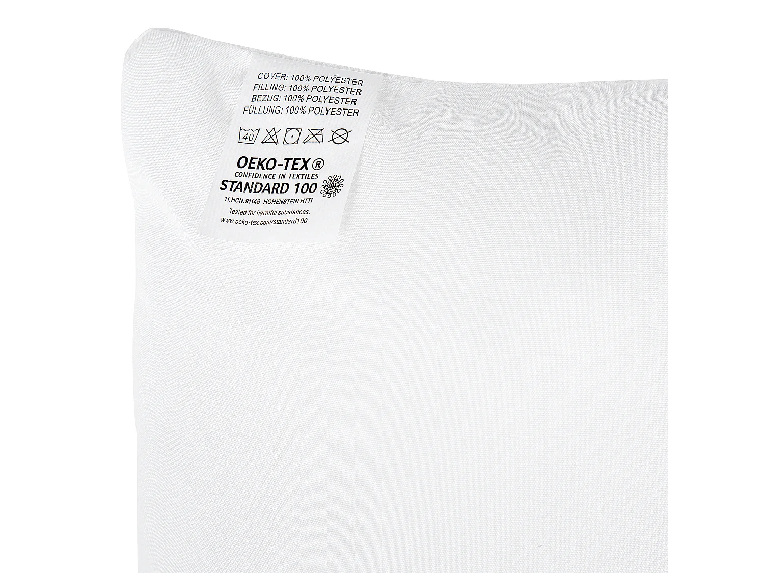 Guanciale ERRIGAL Basso Microfibra 80 x 80 cm Bianco