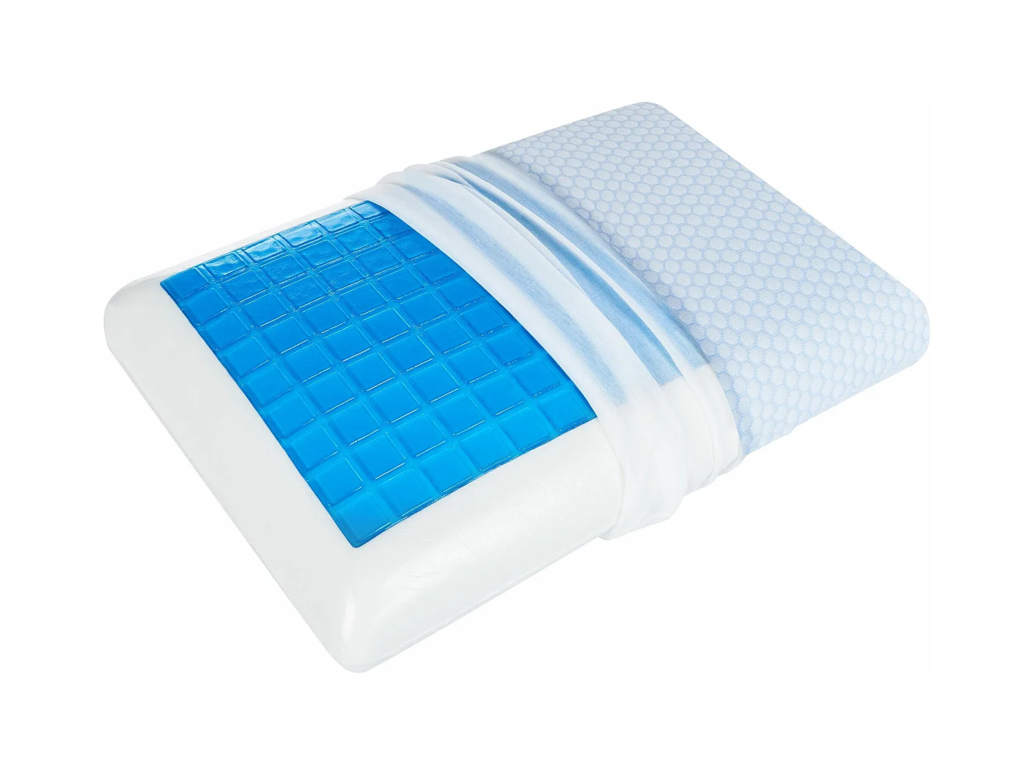 Hoofdkussen EMIN Hoog Traagschuim 40 x 60 cm Wit