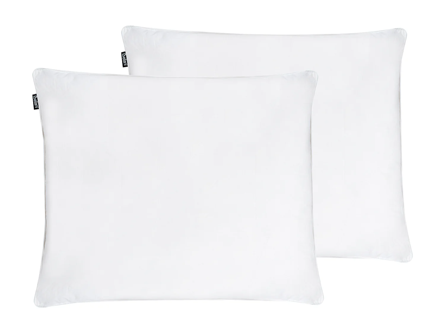 Set di 2 guanciali FELDBERG Alto 50 x 60 cm Bianco