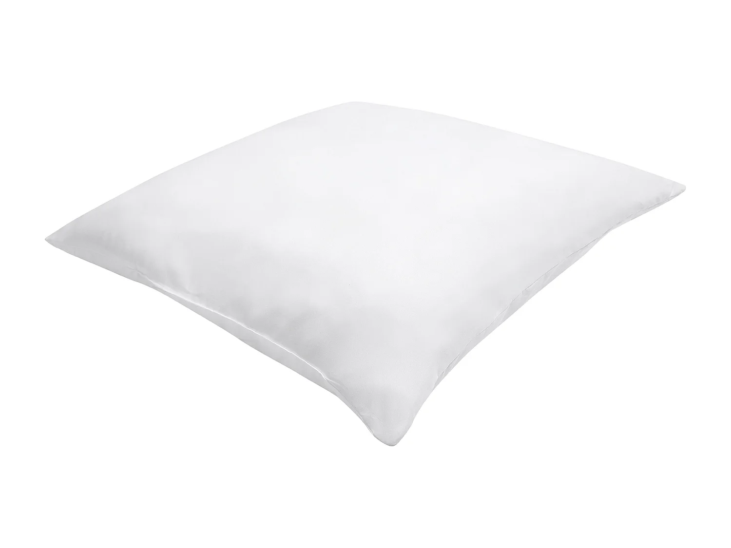 Kissen 2er Set ERRIGAL Niedrig Mikrofaser 80 x 80 cm Weiss