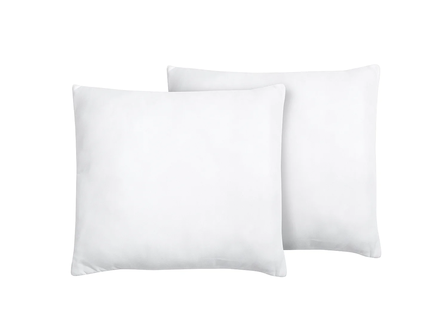 Lot de 2 oreillers ERRIGAL Bas Microfibre 80 x 80 cm Blanc