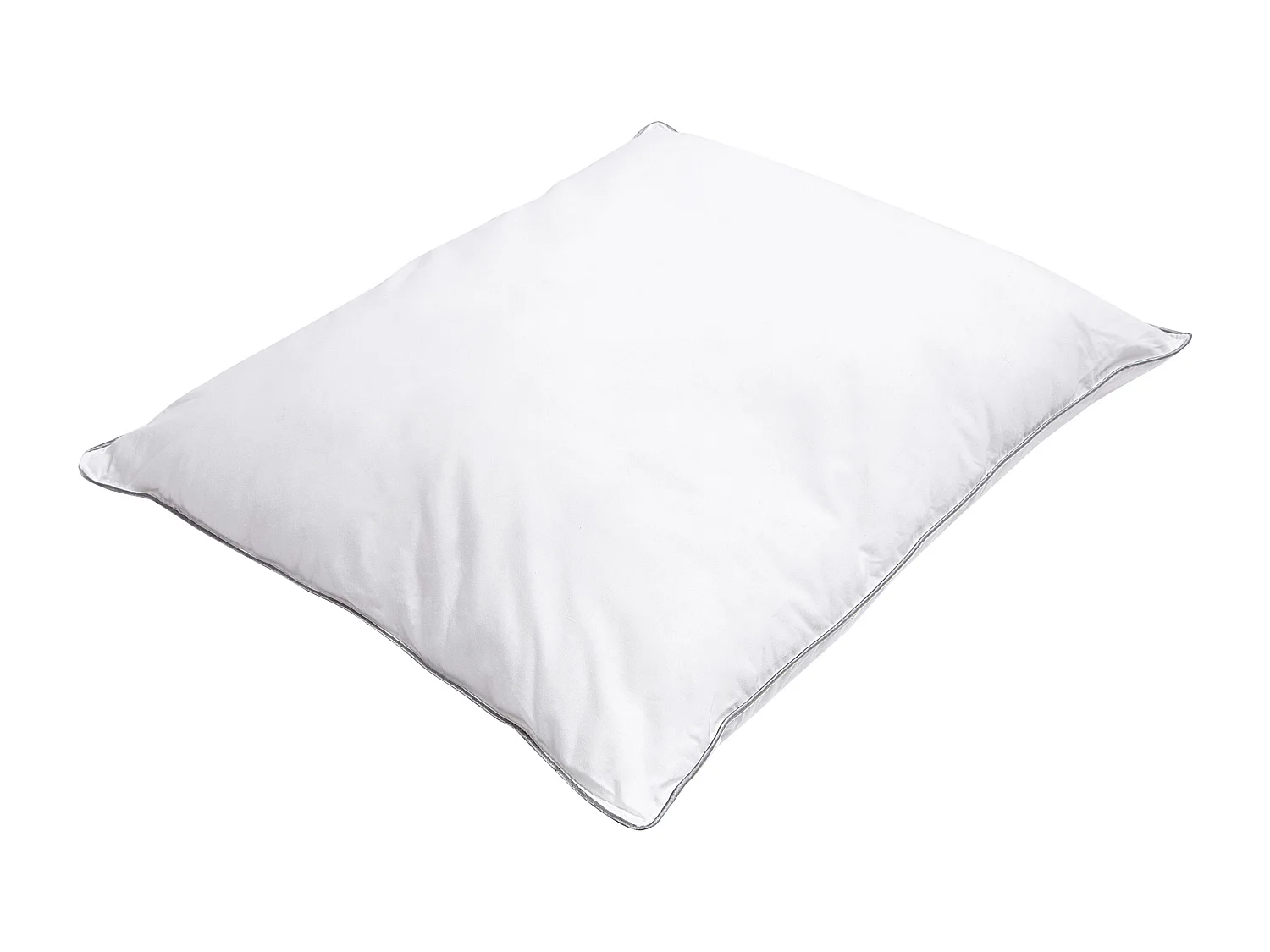 Kopfkissen 2er Set Baumwolle 50x60 cm weiß Mikrofaser-Füllung niedirg Pelister