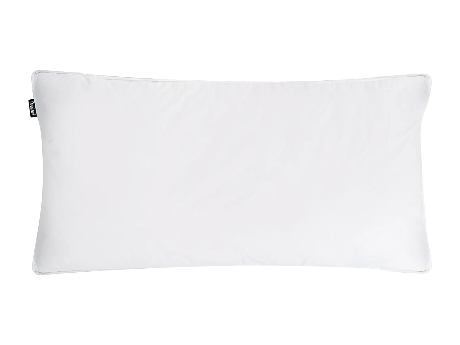 Lot de 2 oreillers FELDBERG Haut de plumes de canard 40 x 80 cm Blanc