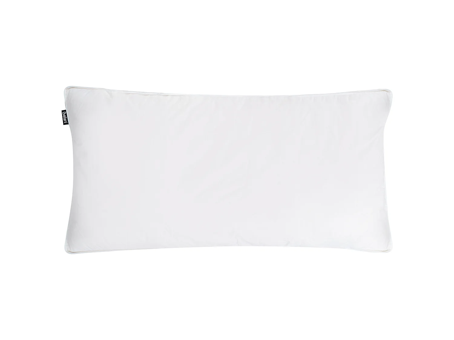 Conjunto de 2 almofadas FELDBERG Alta Penas e plumas de pato 40 x 80 cm Branco