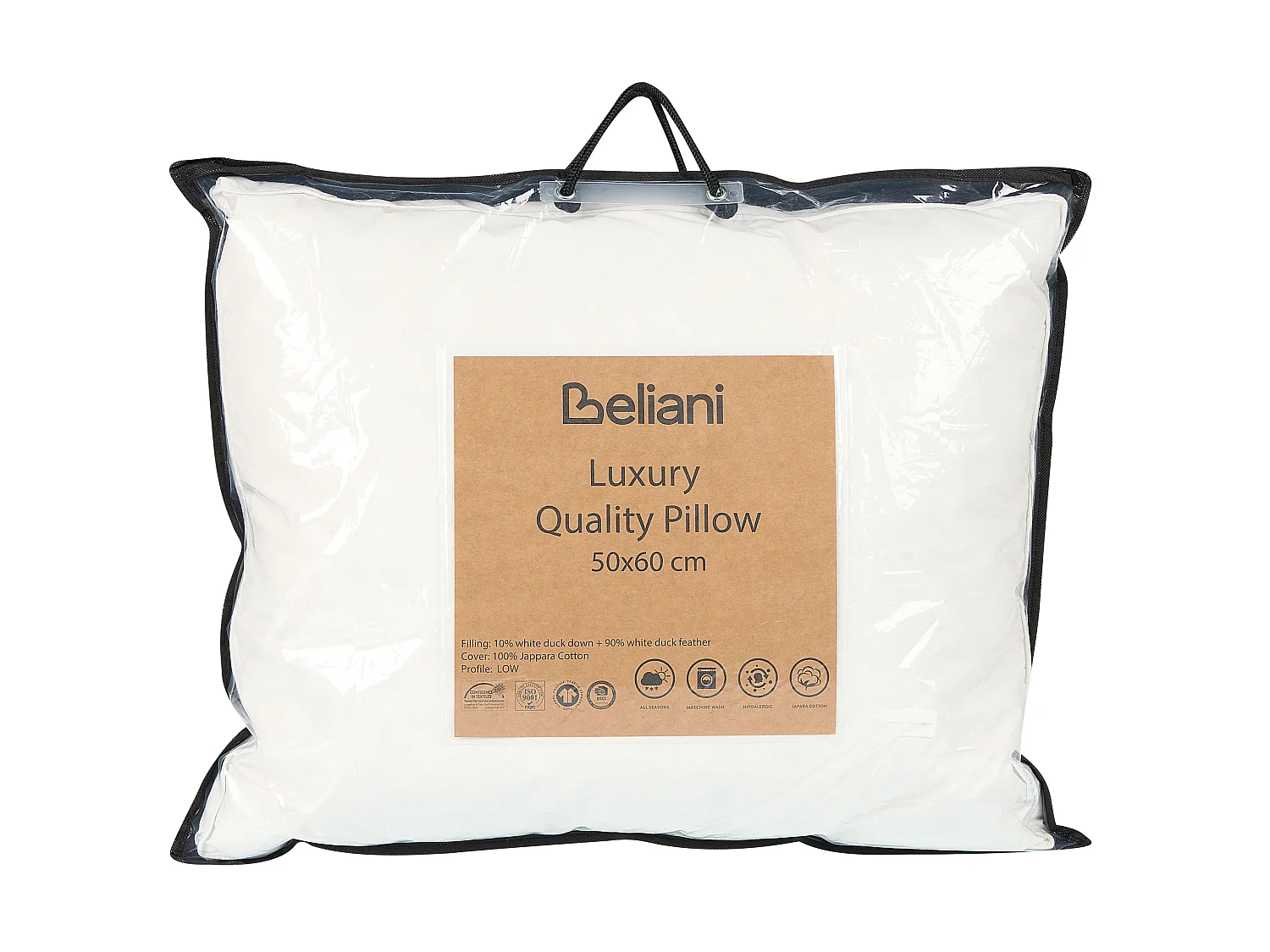 Almofada VIHREN Baixa 50 x 60 cm Branco
