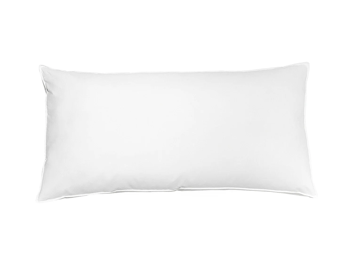 Kopfkissen VIHREN Niedrig 40 x 80 cm Weiss