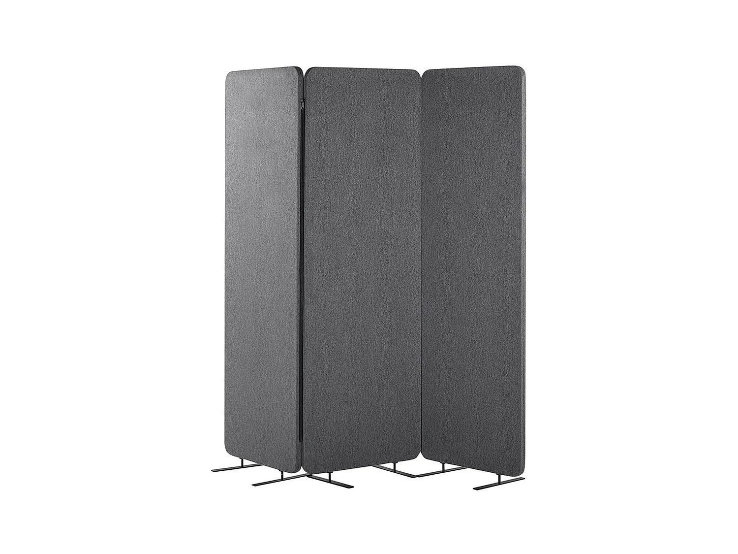 Divisorio acustico a 3 pannelli STANDI Grigio 184 cm 184 cm