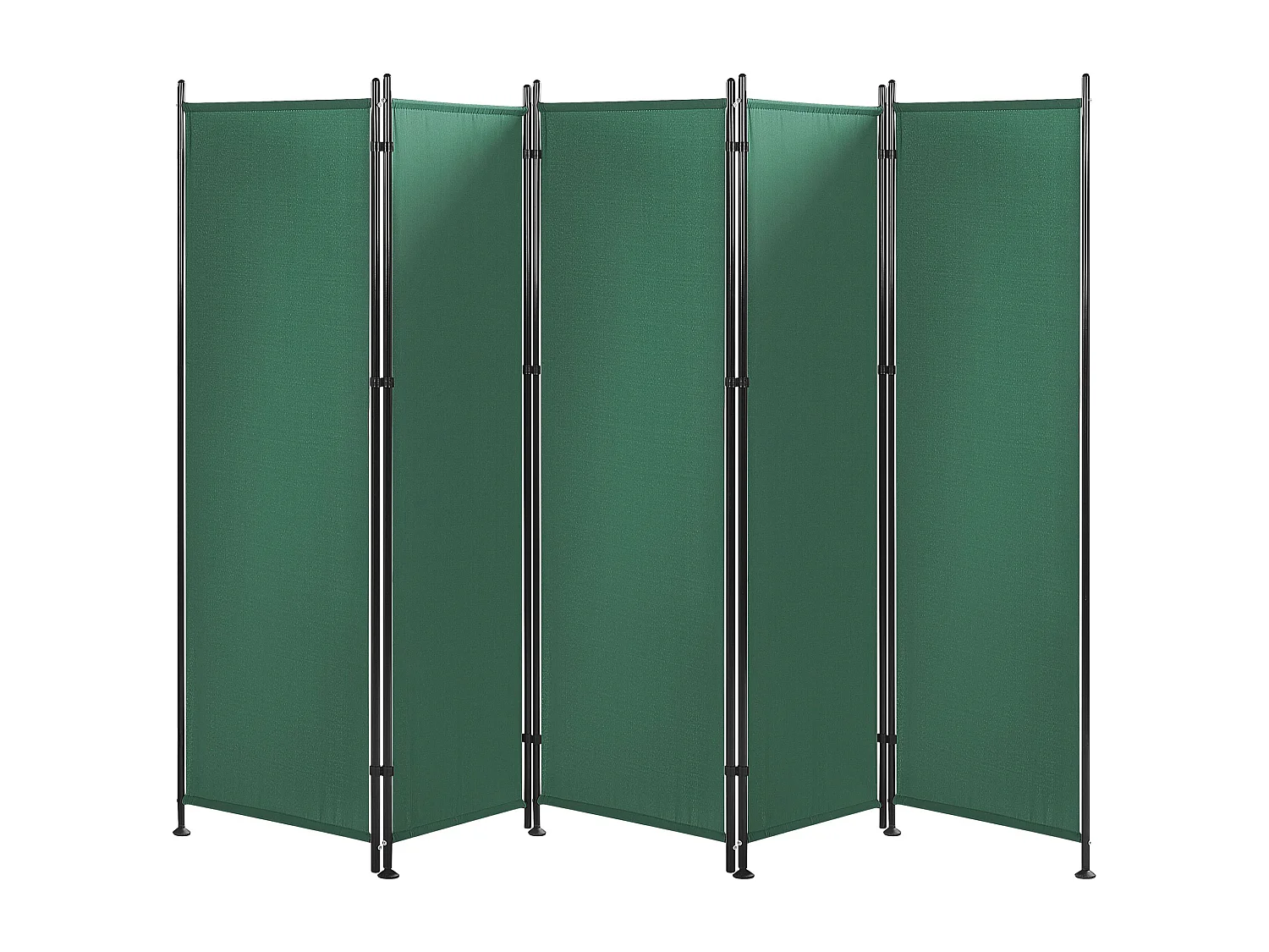 Séparateur de pièce à 5 panneaux NARNI Vert 267 cm 170 cm
