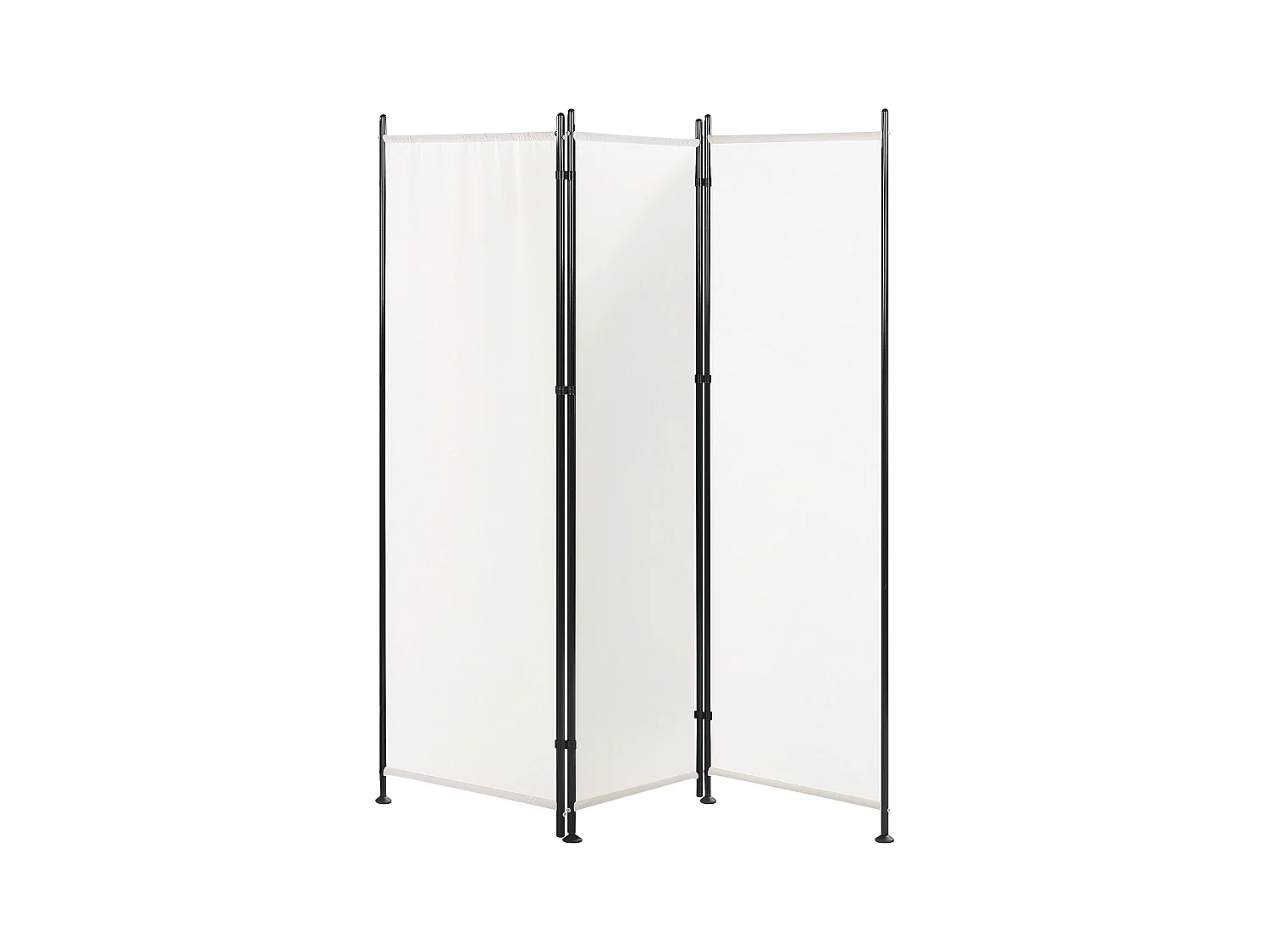 Roomdivider met 3 panelen NARNI Wit 161 cm 170 cm