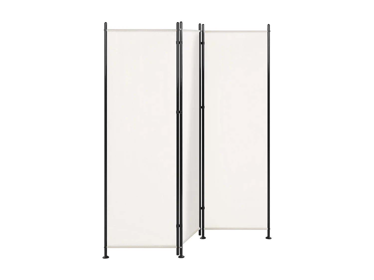 Roomdivider met 3 panelen NARNI Wit 161 cm 170 cm