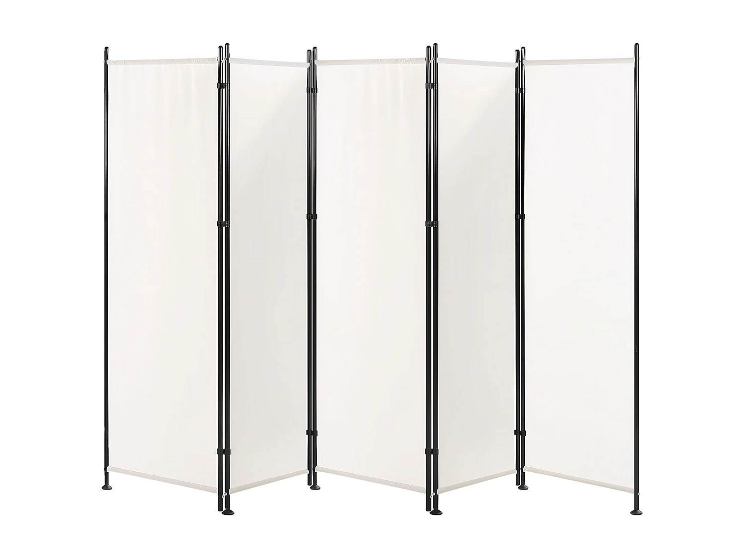 5-panelowy parawan pokojowy NARNI Biały 267 cm 170 cm