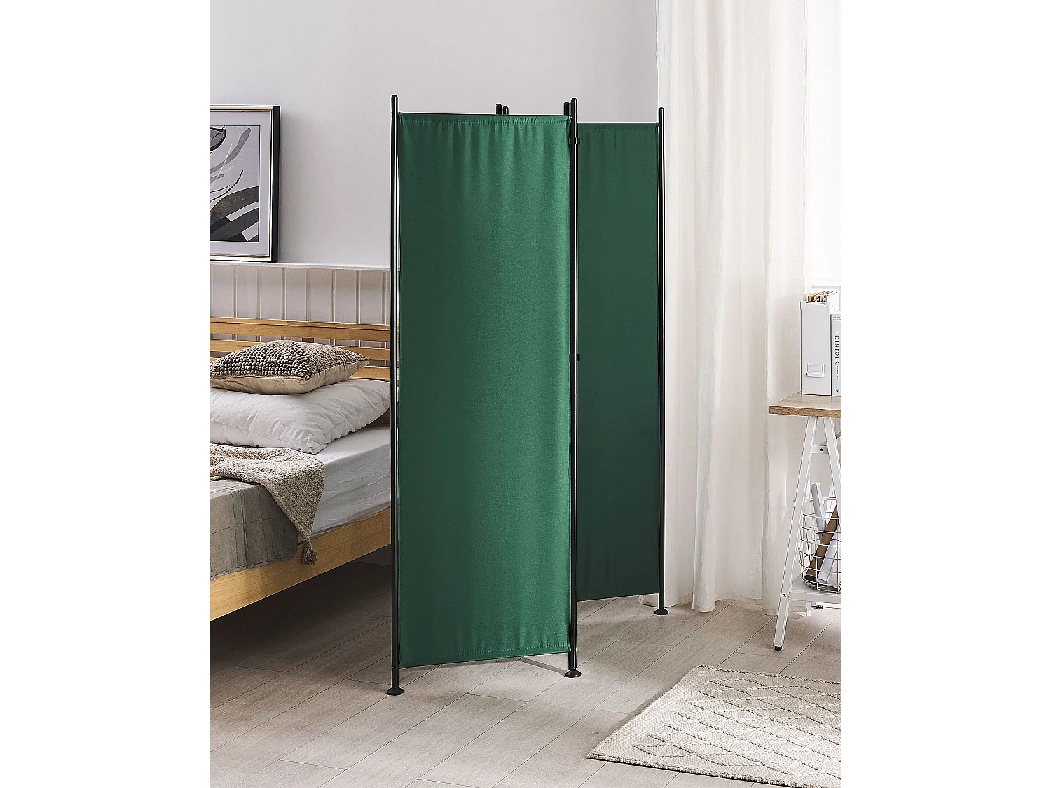 Séparateur de pièce à 3 panneaux NARNI Vert 161 cm 170 cm