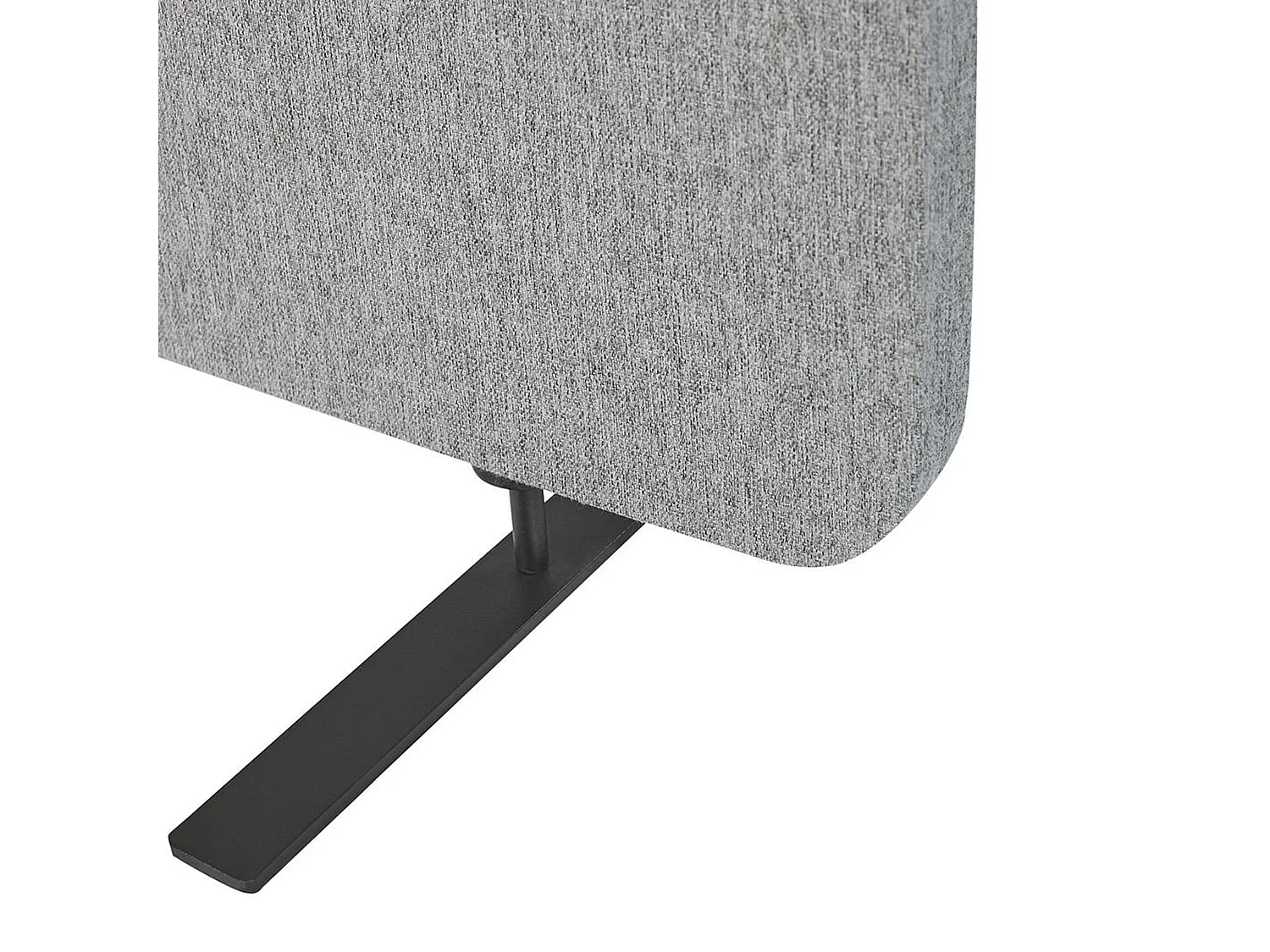 Akustik Büro Raumteiler 3-teilig 184x184 cm aus Stoff und Stahl hellgrau Standi