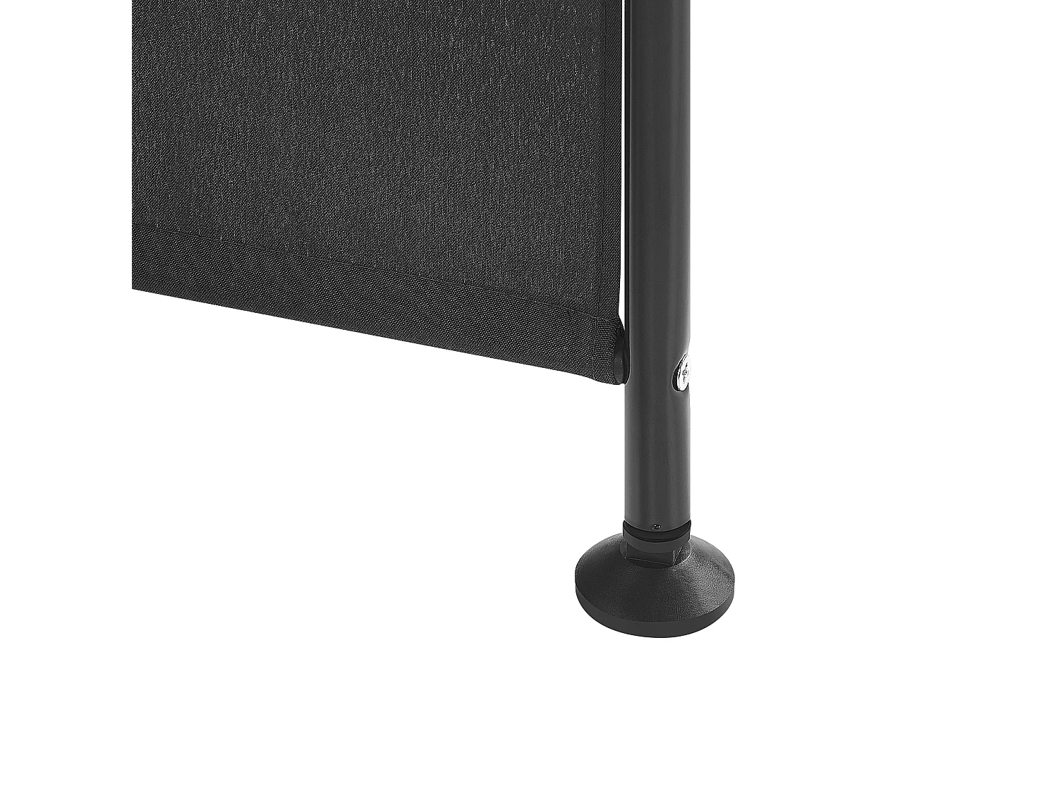 Roomdivider met 5 panelen NARNI Zwart 267 cm 170 cm