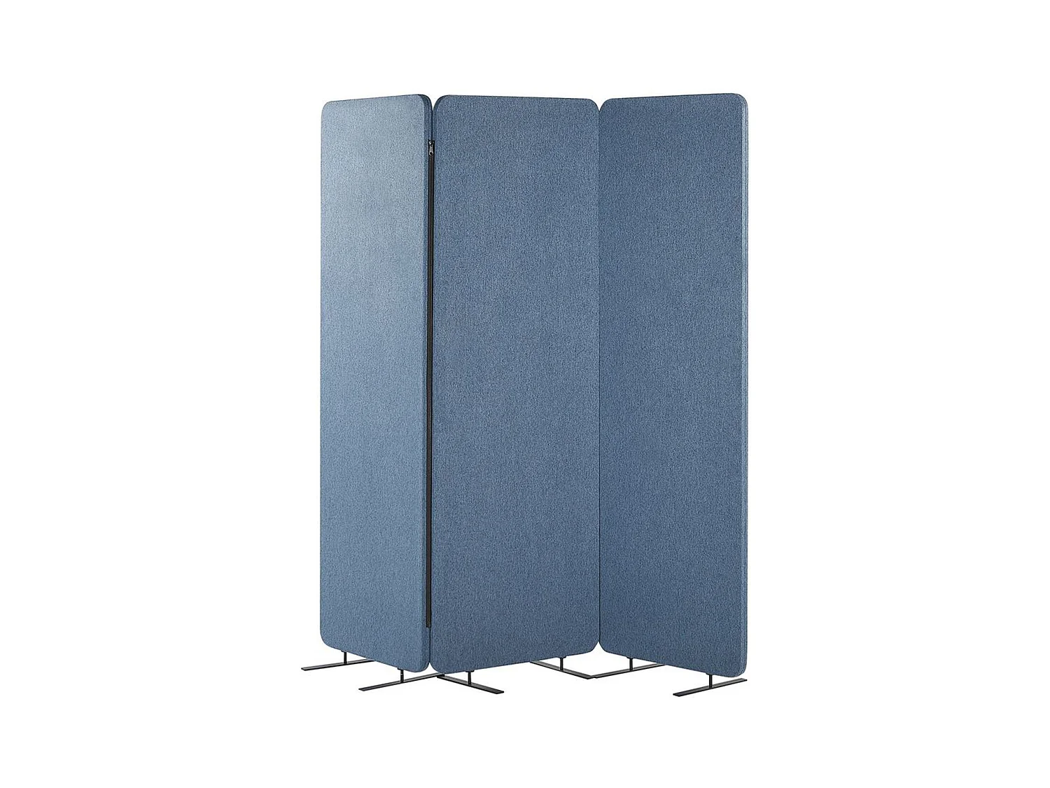 Séparation de pièce acoustique à 3 panneaux STANDI Bleu 184 cm 184 cm