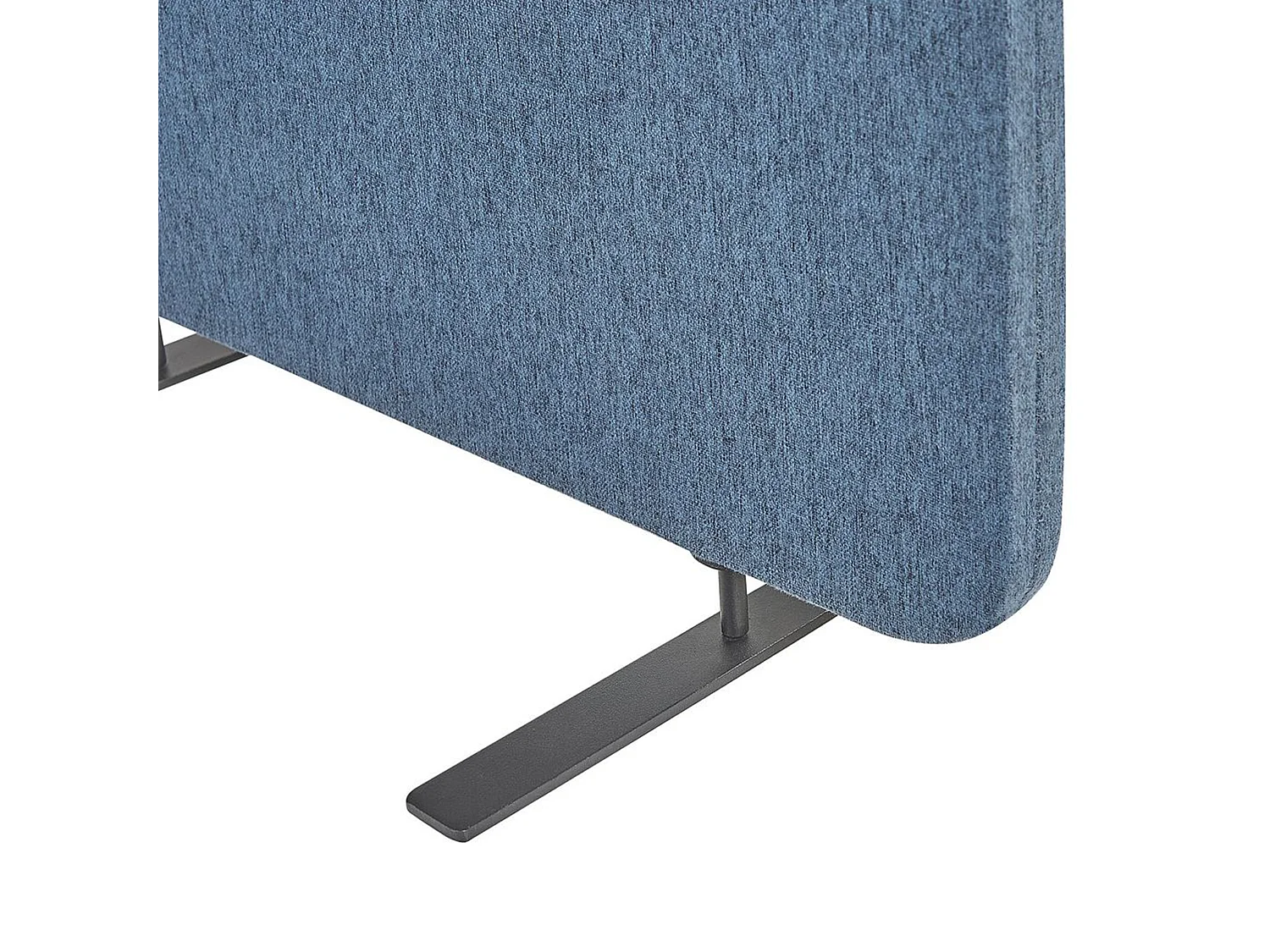 Akustik Büro Raumteiler 3-teilig 184x184 cm aus Stoff und Stahl blau Standi