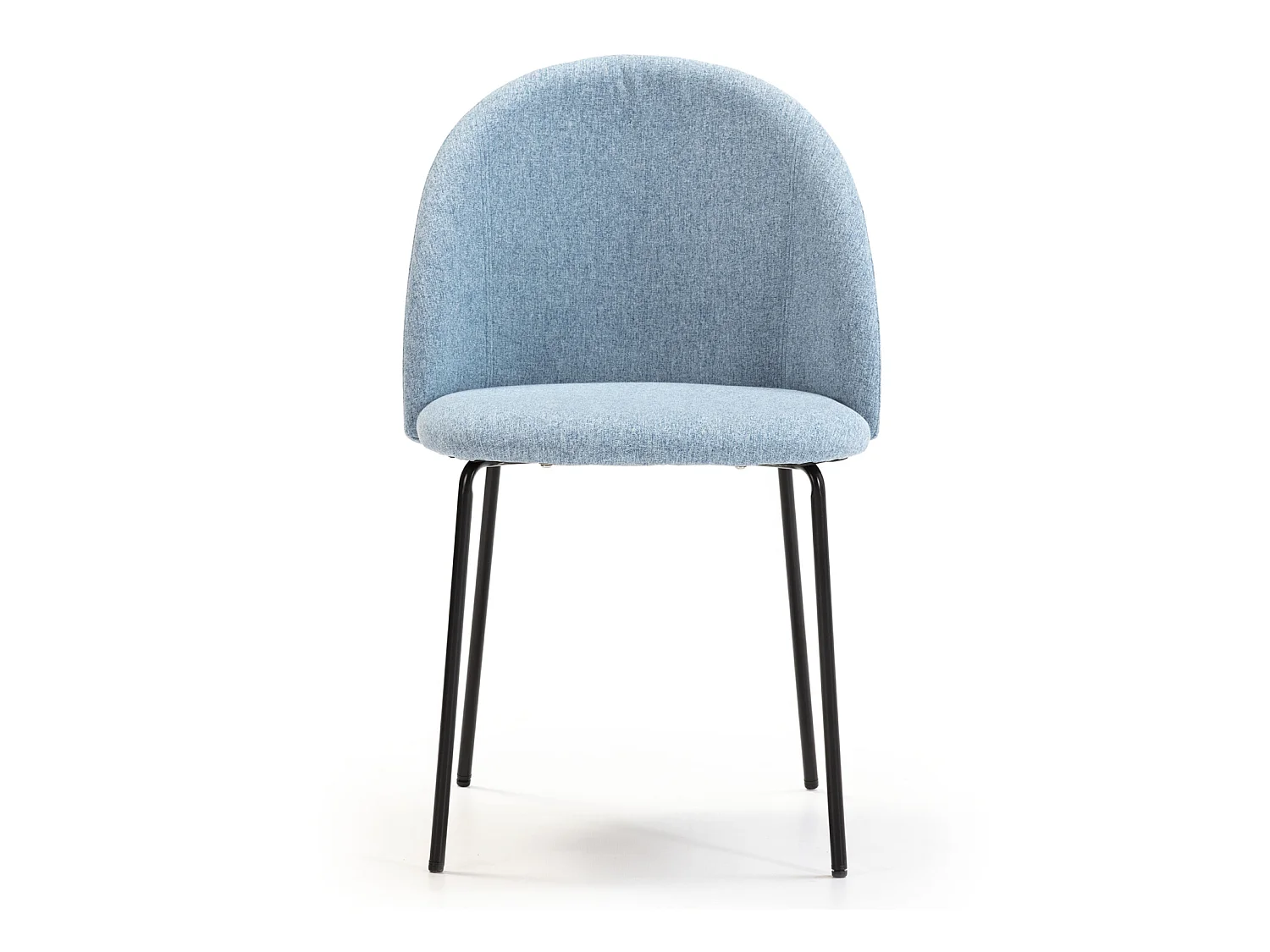 Set van 2 eetkamerstoelen Kenia, blauw gestoffeerd, 43 x 47 x 78,5 cm