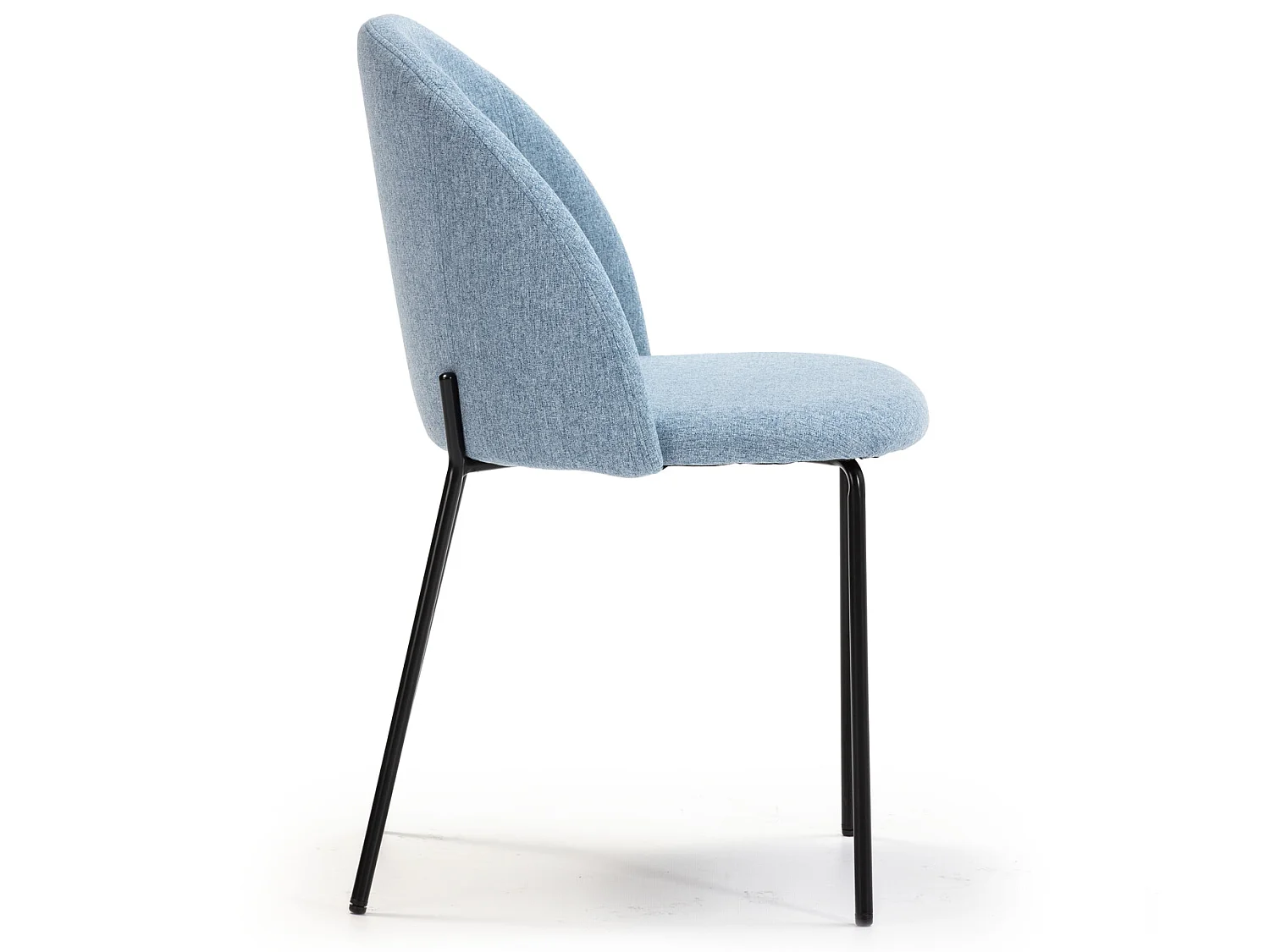 Pack 2 chaises Salle à Manger tapissées Kenia Bleu, 43 cm x 47cm x 78,5 cm