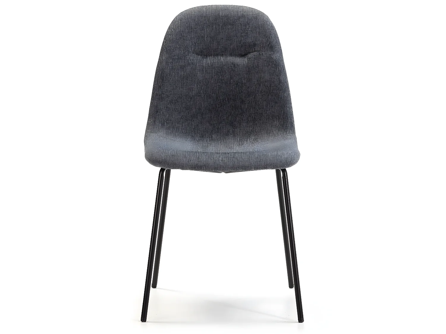 Set di 2 sedie da pranzo Brenda imbottite grigie, 44 x 54 x 85 cm