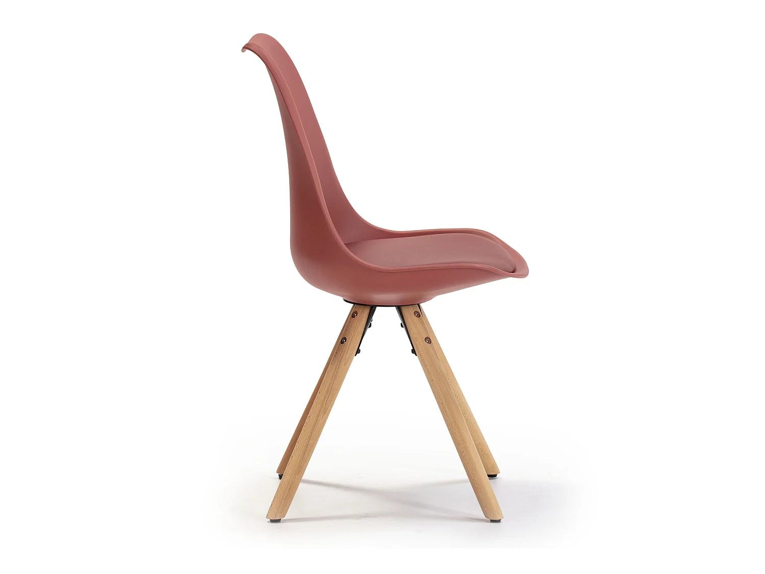 Set van 2 eetkamerstoelen Jeff Nordic Style Rood, 54 x 49 x 84 cm
