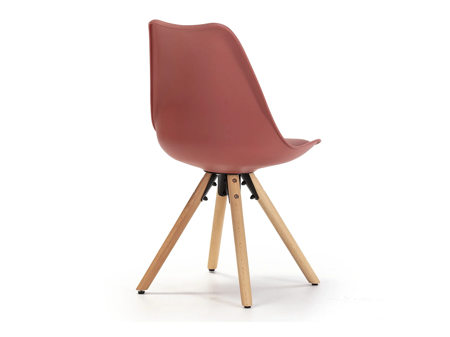 Set van 2 eetkamerstoelen Jeff Nordic Style Rood, 54 x 49 x 84 cm