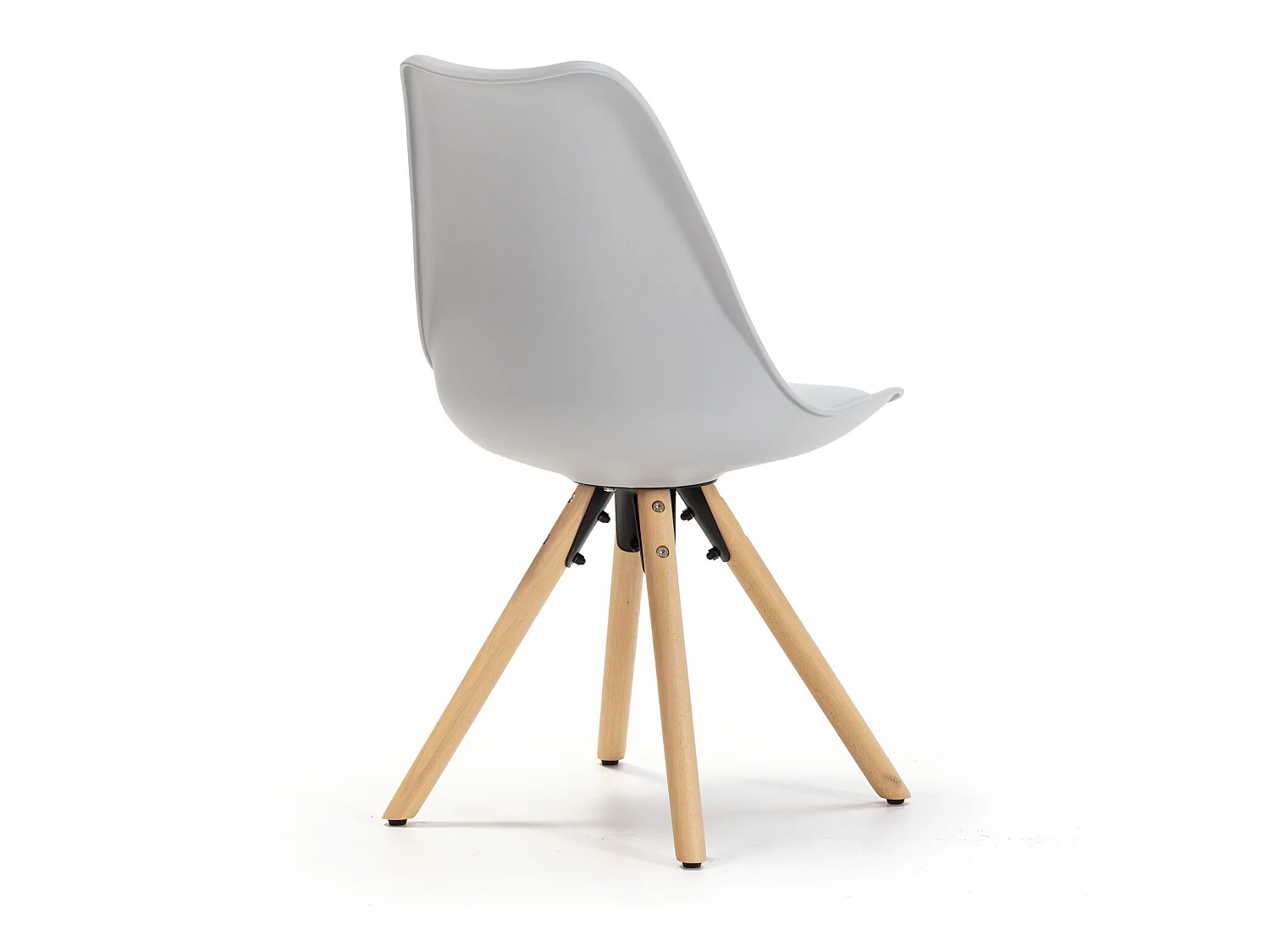 Set de 2 sillas Comedor Jeff Estilo nórdico Gris, 54 x 49 x 84 cm