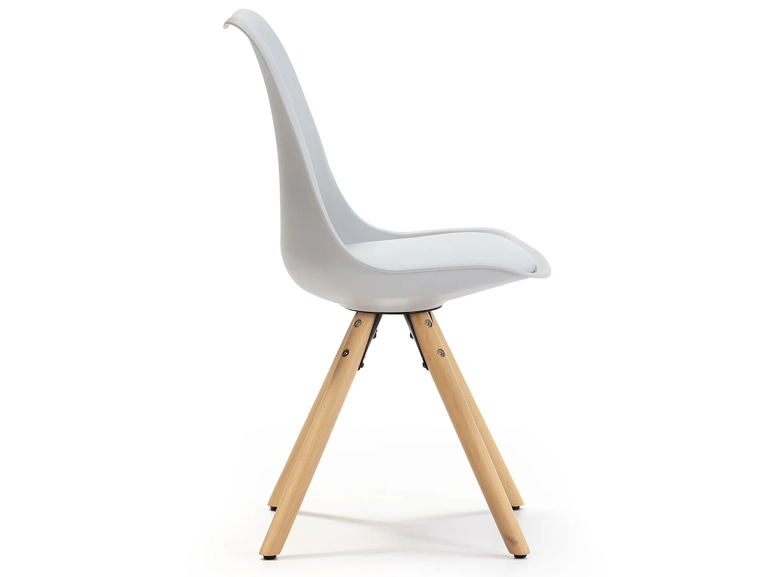 Set van 2 eetkamerstoelen Jeff Nordic Style Grijs, 54 x 49 x 84 cm