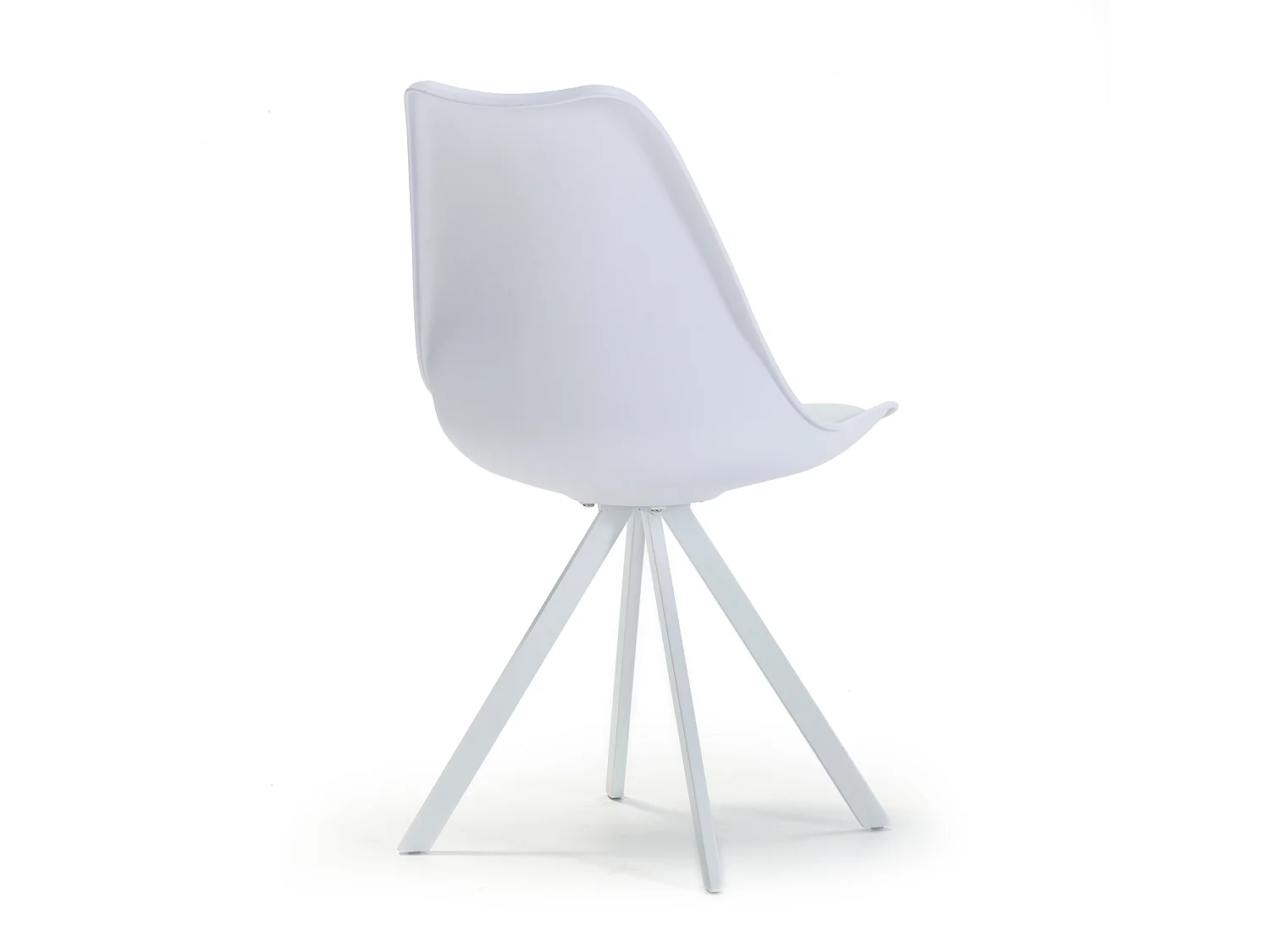Set van 2 eetkamerstoelen Cross Nordic Style Wit, 54 x 49 x 84 cm