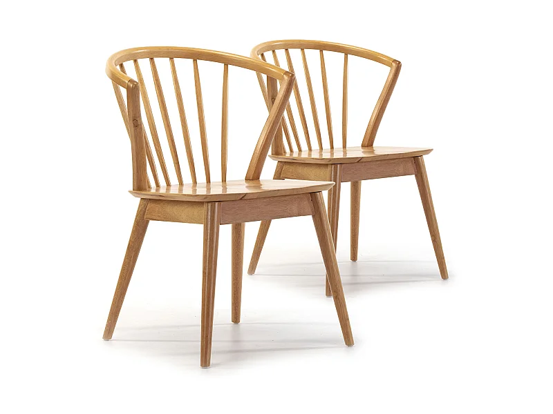 Stuhl-set 2er Mura Eiche Farbe