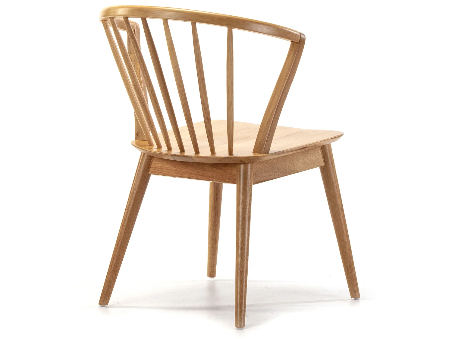 Pack 2 sillas Mura Color Roble, Madera Maciza, 55 x 58,5 x 84 cm