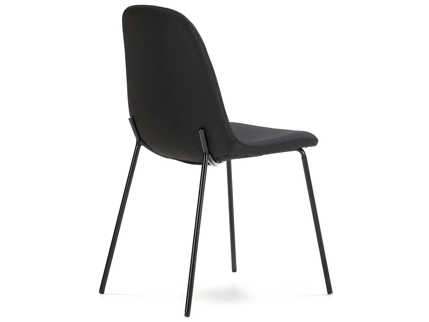 Pack 2 chaises Salle à Manger Brenda tapissées Noir, 44 cm x 54 cm x 85 cm