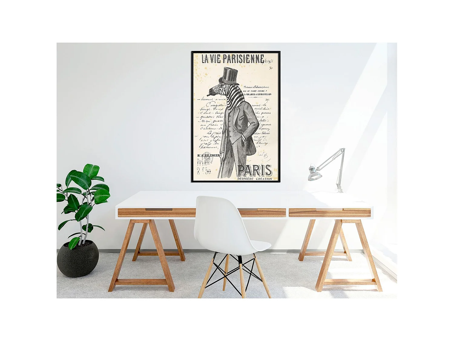 Tableau cadre La vie parisienne - 40 x 60 cm