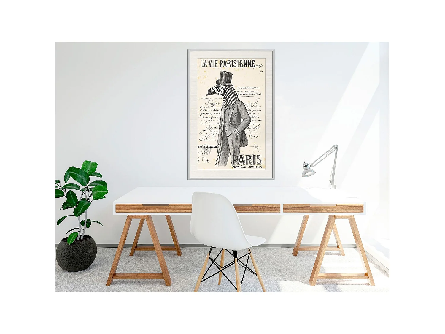 Tableau cadre La vie parisienne - 40 x 60 cm